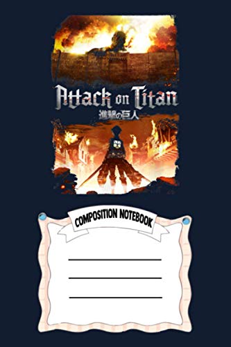 Attack On Titan Keyart CB Notebook: 120 Wide Lined Pages - 6" x 9" - College Ruled Journal Book, Planner, Diary for Women, Men, Teens, and Children