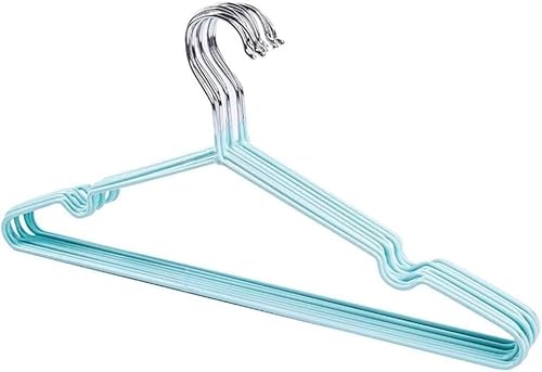 HCZKIUJY 10pcs Clothes Hanger Clothes Drying Rack Anti-slip Groove Design Metal Hook Coat Hanger hangers for clothes non slip