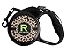 Granite Leopard Retractable Dog Leash - Large (Personalized)