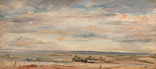 Arte John Constable Cloud Study, cuadro decorativo mate mediano con marco negro minimalista
