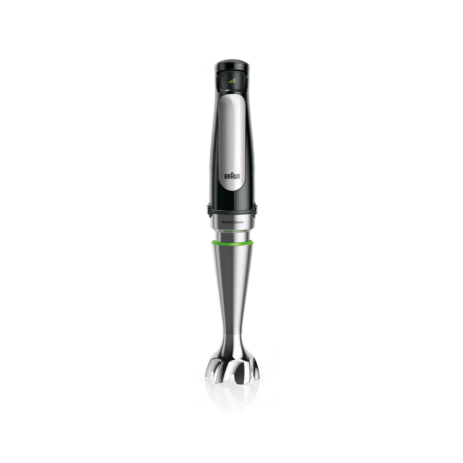 Braun Minipimer 7 - Batidora de Mano con Tecnología SplashControl, Sistema ActiveBlade para Alimentos Duros, Selección de Velocidad, Picadora 500 mL, Vaso 600 mL, 1000 W, Negro (MQ7035X)