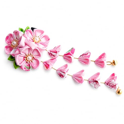 Épingles à cheveux avec pompon Kanzashi LUOZZY pour chignon