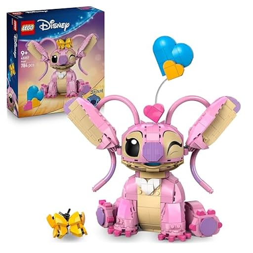 LEGO | Disney Ángela - Juguete de Construcción de Lilo y Stitch - Figura Articulada de Amiga de Stitch con 3 Globos de Corazón y Mariposa - Regalo para Niñas y Niños de 9+ Años y Fans Adultos 43257 | Ya disponible en tu tienda friki favorita! En mundofriki.es!