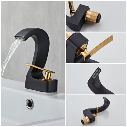 Robinet de lavabo cascade antirouille pour stopper le gaspillage d'eau or - 5