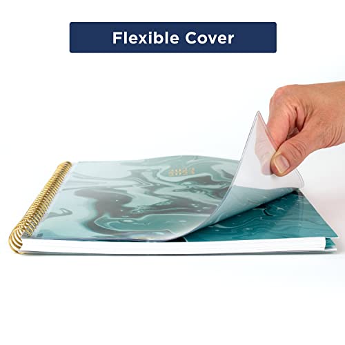 Cambridge 2023-2024 Academic Planner, Weekly & Monthly, 8-1/2" X 11", Large, Monthly Tabs, Pocket, Flexible Cover, Customizable, Acrylic Pour (1667-901A) #TOP4