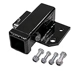 Mytee Products Bolt-On Receiver Hitch for 2' Transformer Tractor Hitch - Black Powder Coated Steel Gooseneck 3-Point Hitch, Towing Capacity 2500 lbs