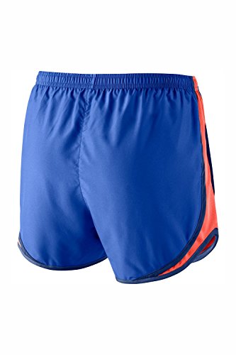 Image of Nike Women's Running Shorts, Hyper Cobalt /Bright Mango-royal Blue, LG X 3