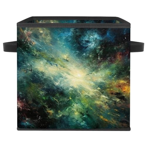 Boîte de rangement durable avec poignées en cuir véritable - 2