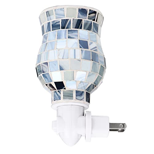 OSALADI 1pc Mosaic Candle Holder Smokeless Candle Warmer Glass Candle Warmer Light Bulb Wax Burner Melting Wax Warmer Fragrance Wax Warmer Fragrance Lamp Plug-in Candle Warmer Light
