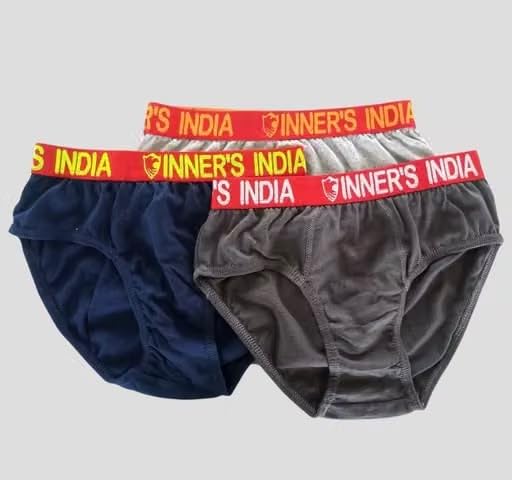 Image of Ever Rich Mens Pure Cotton Briefs Innerwear Under Garment Combo Offer Pack of 6Pc (Natural Assd, Colors) S to XL