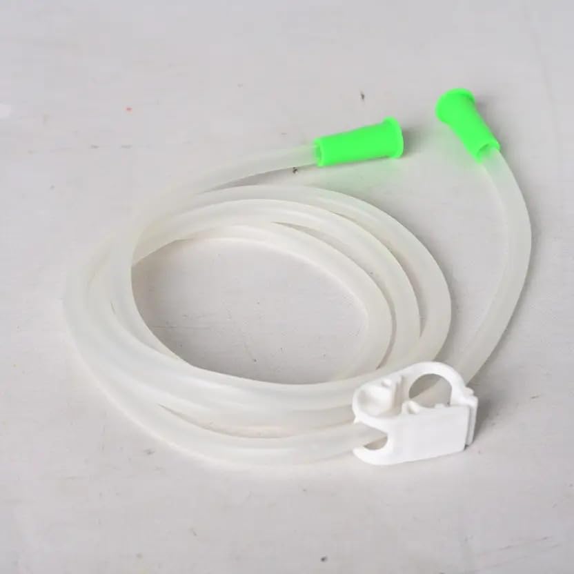 Image of 1.5L PVC Enema Kit - Reusable Bag with 5ft Hose, 5 Tips & Flow Control Valve - Home Colon Cleanse & Detox for Men & Women