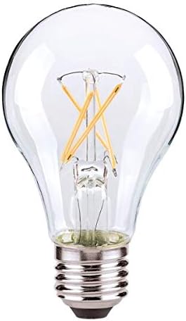 Satco S29876 7W LED A19; transparente; base media; 2700K; 120V paquete de 6 reemplazos a S9876