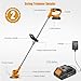 JYGMPRO 21V String Trimmer Cordless - Battery Powered Weed Wacker, 2 X 2.0Ah Battery and a Charger, Grass Trimmer, Brush Cutter and Edger Lawn for Garden/Yard