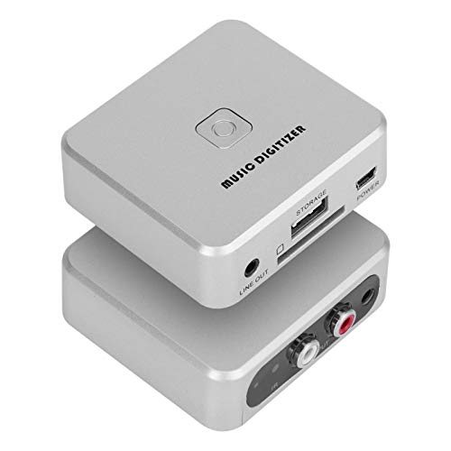 Mxzzand 128Kbps Mp3 Digitizer Rca Audio Capture Box Left Right Channels Music Digitizer With Remote Control Support U Disk Sd Card #TOP4