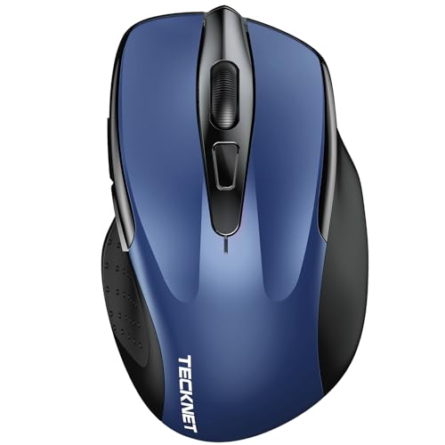 TECKNET Bluetooth Maus 4800 DPI, BT 5.0/3.0+2.4G, 30Monate Batterielaufzeit – Ansicht 1