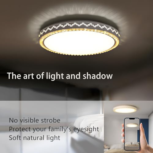 Led luminaria de techo para techos bajos con mando a distancia metálica pack de 2 5