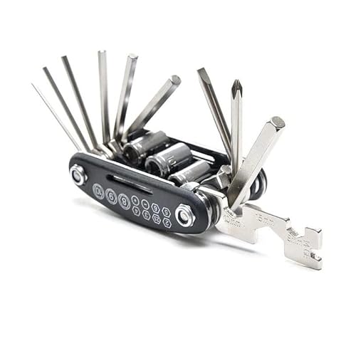 Fahrradwerkzeuge Fahrradreparatur Kombinationswerkzeug 16 in 1 Multi Reparaturschlüssel MTB Reparaturwerkzeug Multifunktionswerkzeug Cover