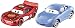 Disney/Pixar Cars Radiator Springs Sally and Radiator Springs Lightning McQueen Die-Cast Vehicles.