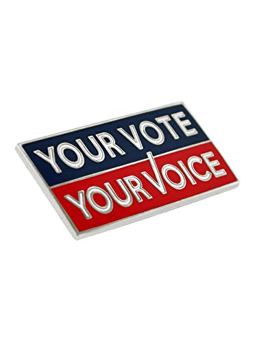 Image of PinMart Your Vote Your Voice Presidential Election Lapel Pin