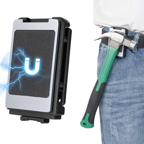 otuiaim Portautensili Magnetico da Cintura - Clip-on Porta Attrezzi Supporto - per Attrezzi da Lavoro Cacciaviti, Martelli, Chiavi, Pinze, Chiodi - per Elettricisti, Idraulici, Falegnami, Artigiani