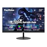 FeuVision – FeuVision 22 Zoll Monitor 100Hz, FHD 1080p PC Bildschirm, 99