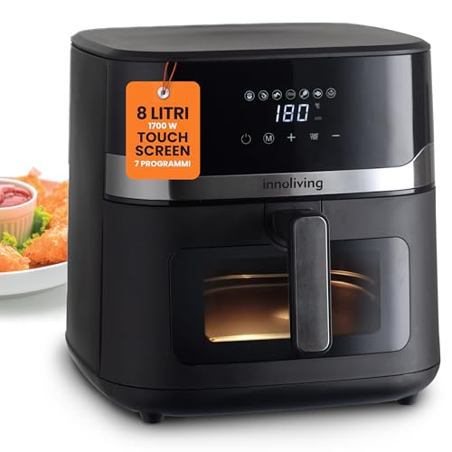 Innoliving Friggitrice ad Aria 8 Litri INN-891 con Pannello Digitale