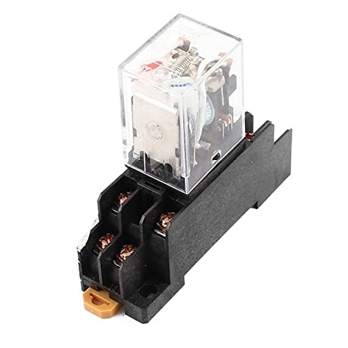 Relais de puissance DPDT 8 broches 110V/120V CA avec indicateur LED rouge et sa prise