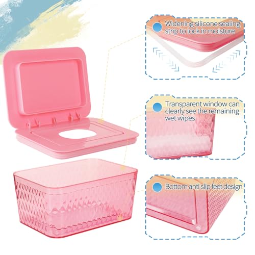 Récipient à lingettes scellées anti-dessèchement pour les soins corporels de bébé