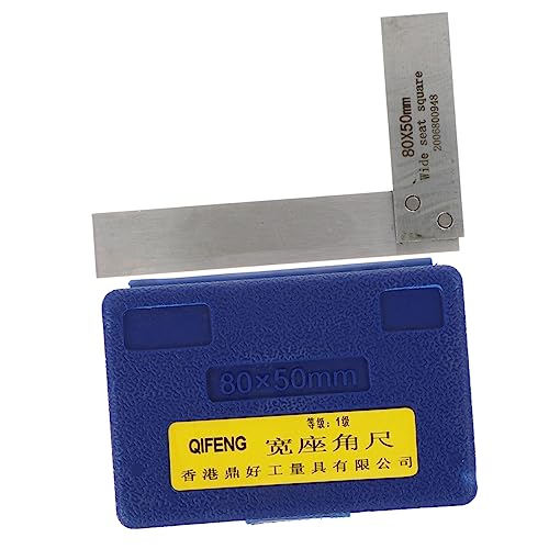 SEWACC Innovative Degrees Carbon Steel Ruler Wide Seat for Woodworkers Machinists