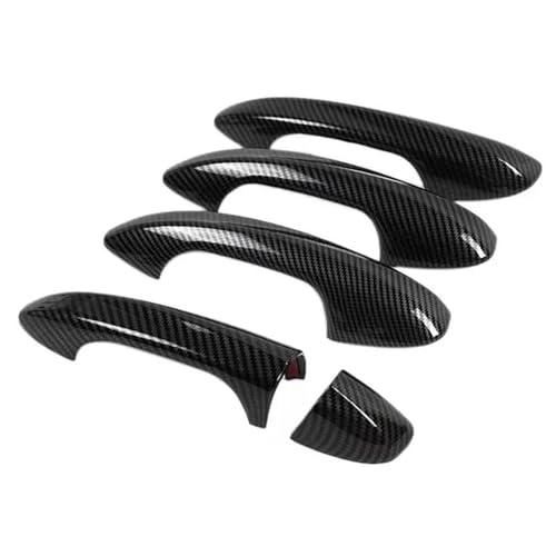Autocollants carbone poignée de porte Benz pour un habitacle moderne Classe A C E CLA GLB