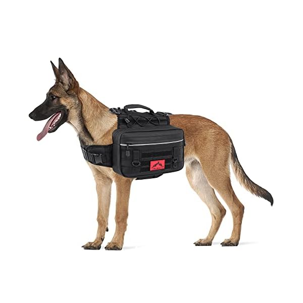 GoHimal-Dog-Hiking-Backpack-for-LargeMediumSmall-DogsSaddle-Bag-for-Trave-and-CampingAdjustable-Dog-Backpack-Hound-with-4-Side-Pockets GoHimal Dog Hiking Backpack - Convenient Dog Supplies for Outdoor Adventures