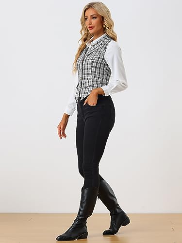 Chaleco a cuadros mujer Allegra K la solución para transformar ropa básica a elegante 2