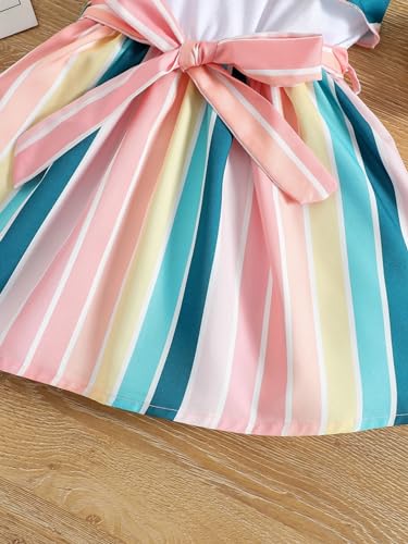 Image of Tior Polyester Fit and Flare Knee-Length Dress | Dresses Girl Frock for Kids|