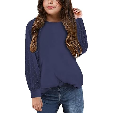 Yekaty Girls Casual Chiffon Blouse Cover