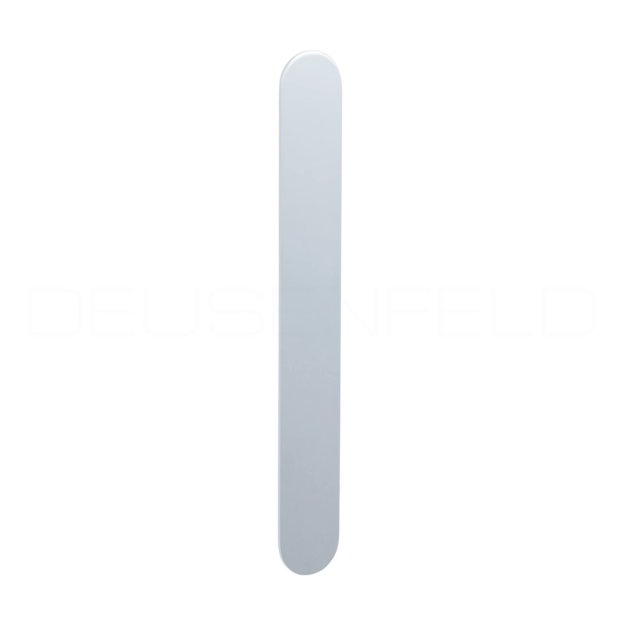 DEUSENFELD KM5C - Magnet Kosmetikspiegel mit 2 selbstklebenden Wandplatten, Klebespiegel, magnetisch abnehmbar, Ø15cm, 5X Vergrößerung, Hochglanz verchromt