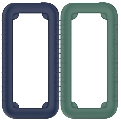 Silicone Protective Case Compatible with Apple Vision Pro Rechargeable Power Supply Silicone Case Battery Soft Shell Effective Battery Protection Cover Battery Anti-Scratch Sleeve (Blue,Green)