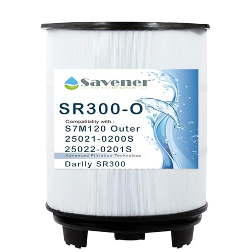 S7M120 System 3 Outer Pool Filter Compatible with 25021-0200S & 25022-0201S, Replacement for Sta-Rite System 3, SR300 Pool Filter Cartridge, 200 Sq.Ft. Filtration Area