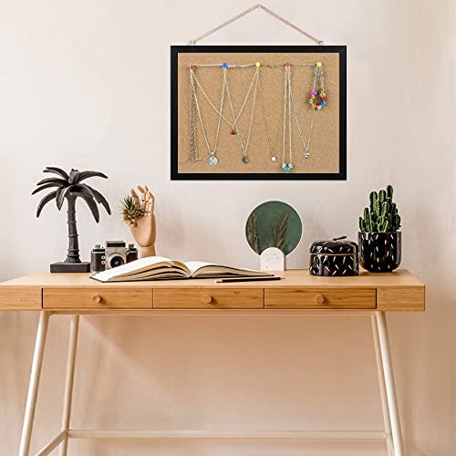 Cork Board Bulletin Board 15.7 X 12 Inches With Rectangle Black Frame Hanging Pin For Office Home Message Board Or Vision Board Decoration #TOP4