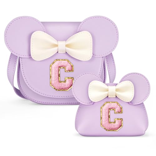 Image of Birthday Gifts for 3 4 5 6 7 8 Year Old Girl - Toddler Purse Gifts for Girls, Little Girl Purse Kids Wallet Crossbody Bag (C, Purple)