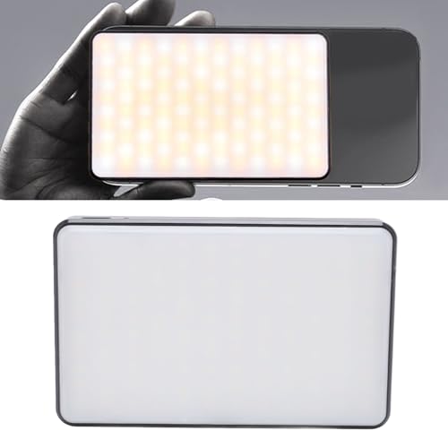 Selfie Light, 120 LED Magnetic Camera Photography Lighting, 3000mAh Rechargeable Portable Phone Light with 3 Modes, 1/4in Thread for Selfie, Video, Makeup and Live Stream