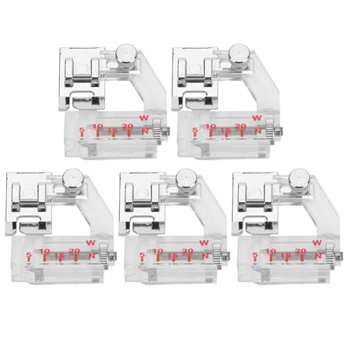 5 Piezas Pies Prensatelas Ajustables para Maquina de Coser