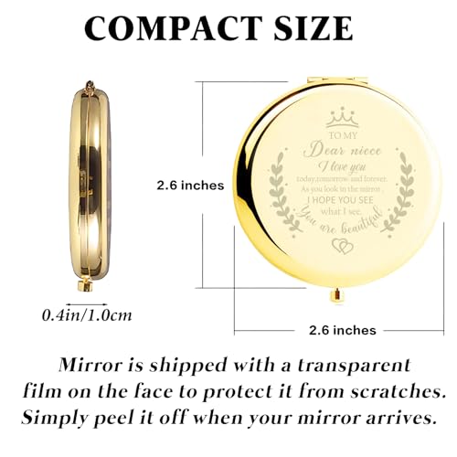 Espejo compacto redondo Soulpetals para maquillaje miniatura 2