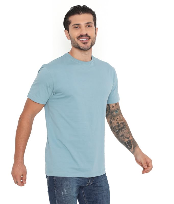 Image of Rivolta Men's Solid Regular Fit T-Shirt