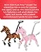 Power Pony Ride On Toy for 2+ Kids - Power Ponies Push Pull Kids Ride On Horse for Toddlers with A Removable Parent-Controlled Push Handle for Easy Rides, Brown, Champ
