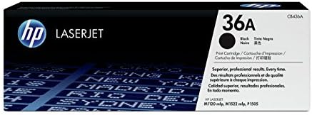 HP CB436A 36A Original LaserJet Toner Cartridge, Black, Single Pack