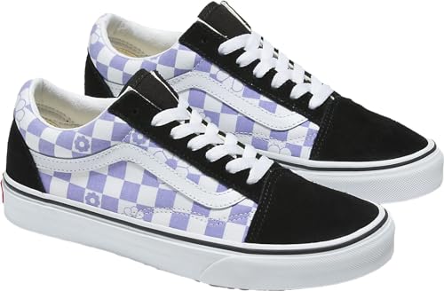 Vans Vans - Unisex Old Skool Shoes, Color Floral Check Lavender/Black, Size: 8.5 D(M) US Mens / 10 B(M) US Womens