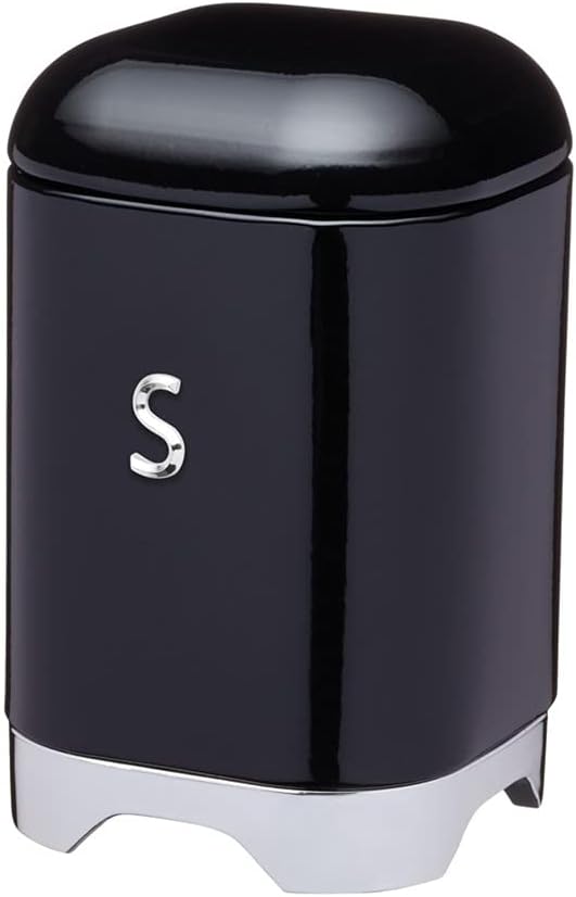 Kitchen Craft Lovello Sugar Canister , 11 x 19 cm (4.5 x 7.5) - Black by KitchenCraft