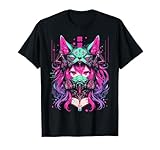 Anime Manga Cyberpunk Aesthetic Techwear Harajuku | Wolf T-Shirt