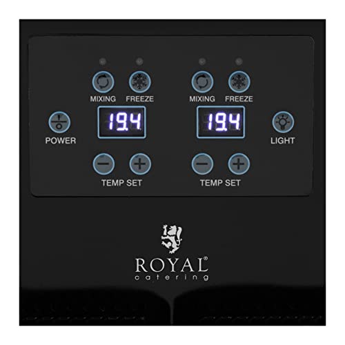 Royal Catering RCSL 2/3 Slush-Maschine 2 x 2 l digitales Bedienfeld Slush-Eismaschine Slushy Maker Slush Ice Maschine – Bild 4