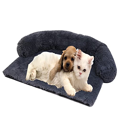 couchkissen für hunde plüsch hundematte hundesofa wasserfeste unterseite hundedecke Sofaschutz mit reißverschluss hundebett decke waschbar kofferraumschutz warm weich und gemütlich orthopädische Cover